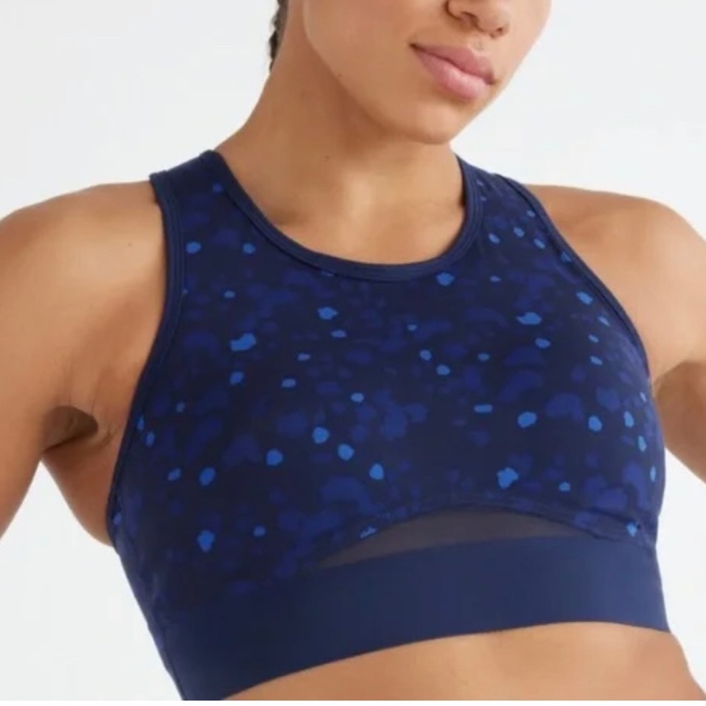 Knix size medium momenta bra blue navy racerback